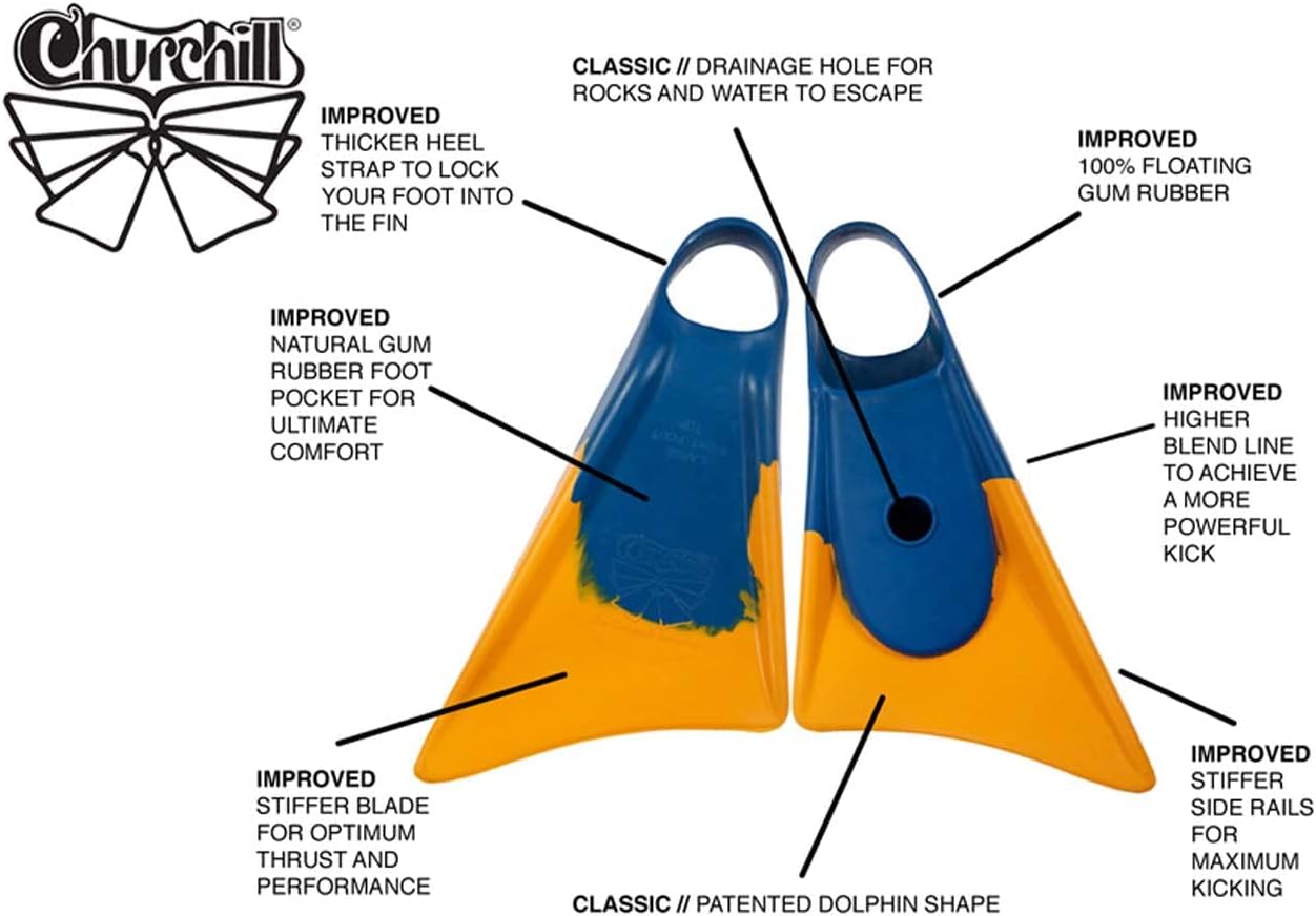 Churchill Makapuu Gum Rubber Swimfins