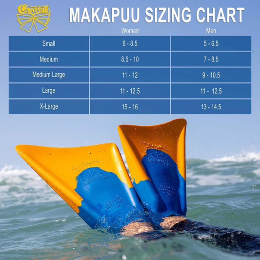 Churchill Makapuu Gum Rubber Swimfins
