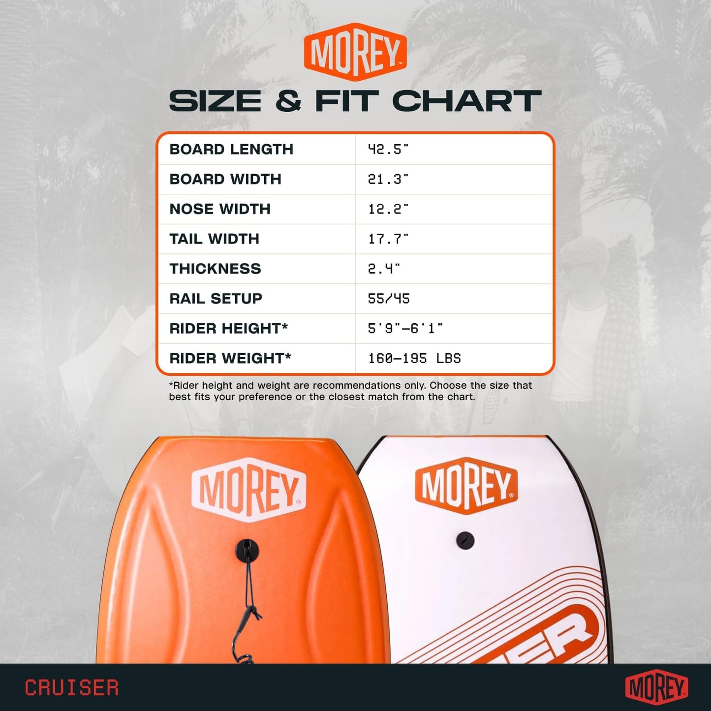 Morey Cruiser 42.5" Bodyboard