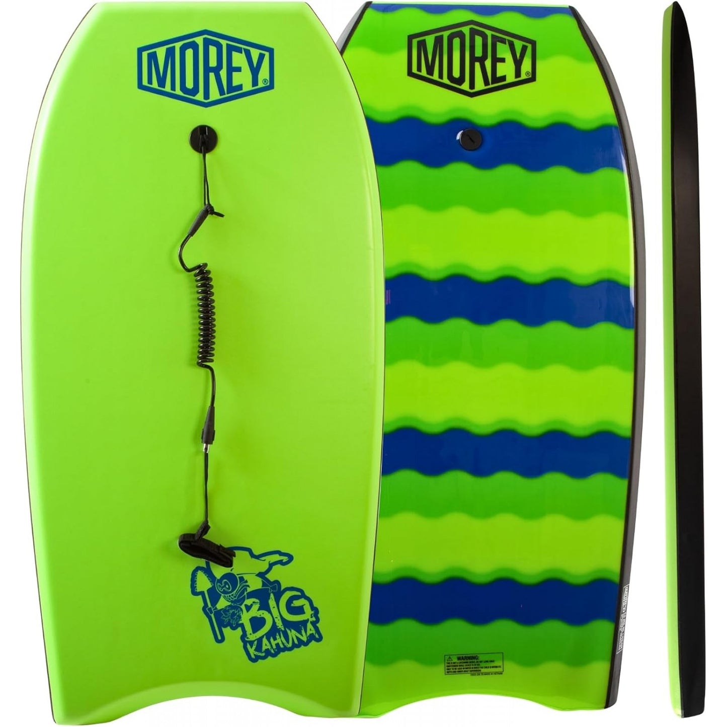 Morey Big Kahuna 45" Bodyboard with Coiled Leash