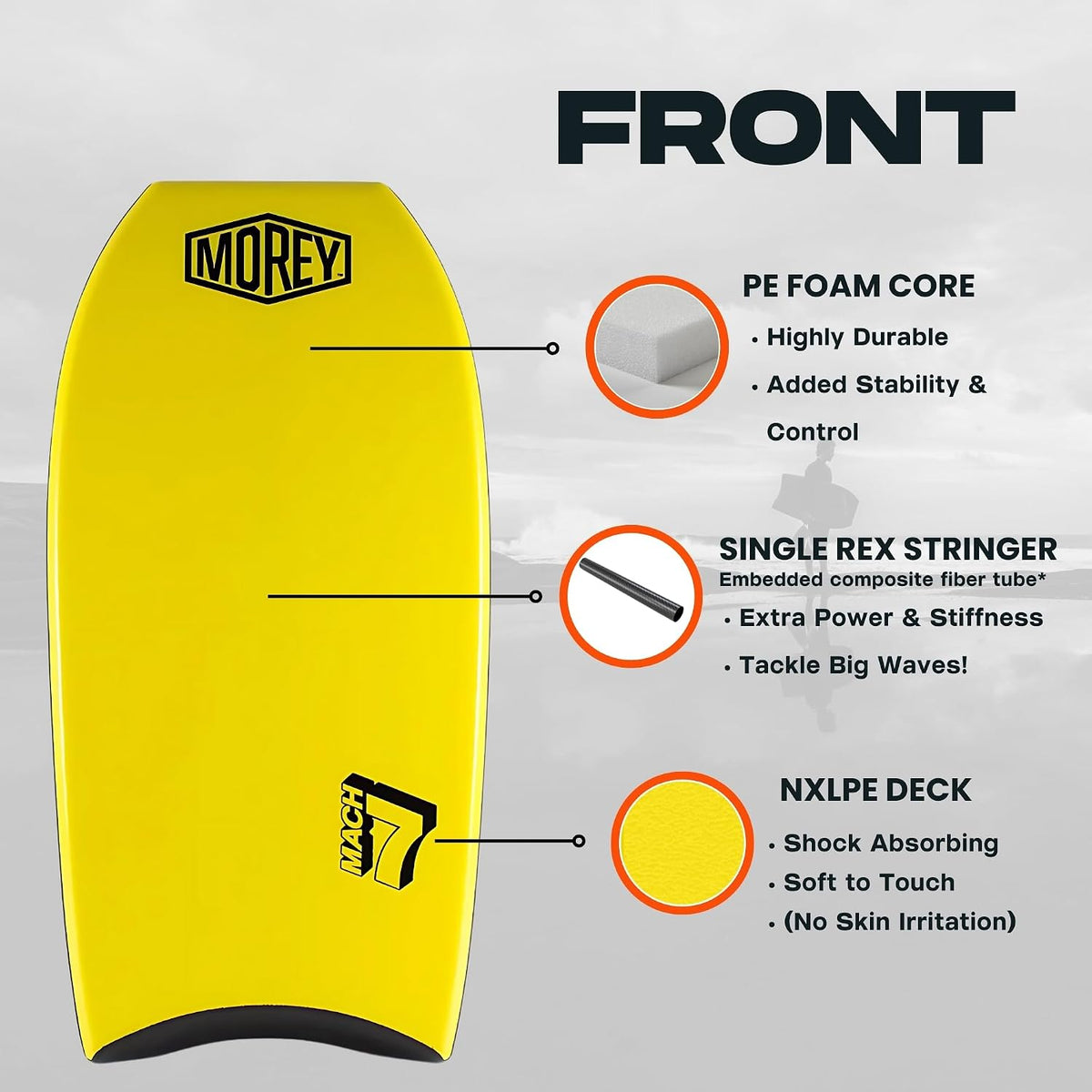 Morey Pro Series Mach 7 Bodyboard
