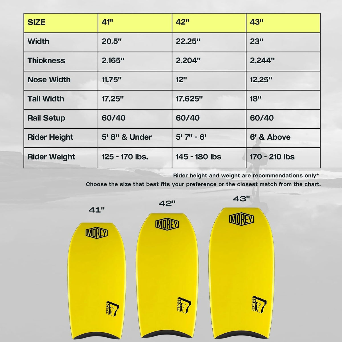 Morey Pro Series Mach 7 Bodyboard