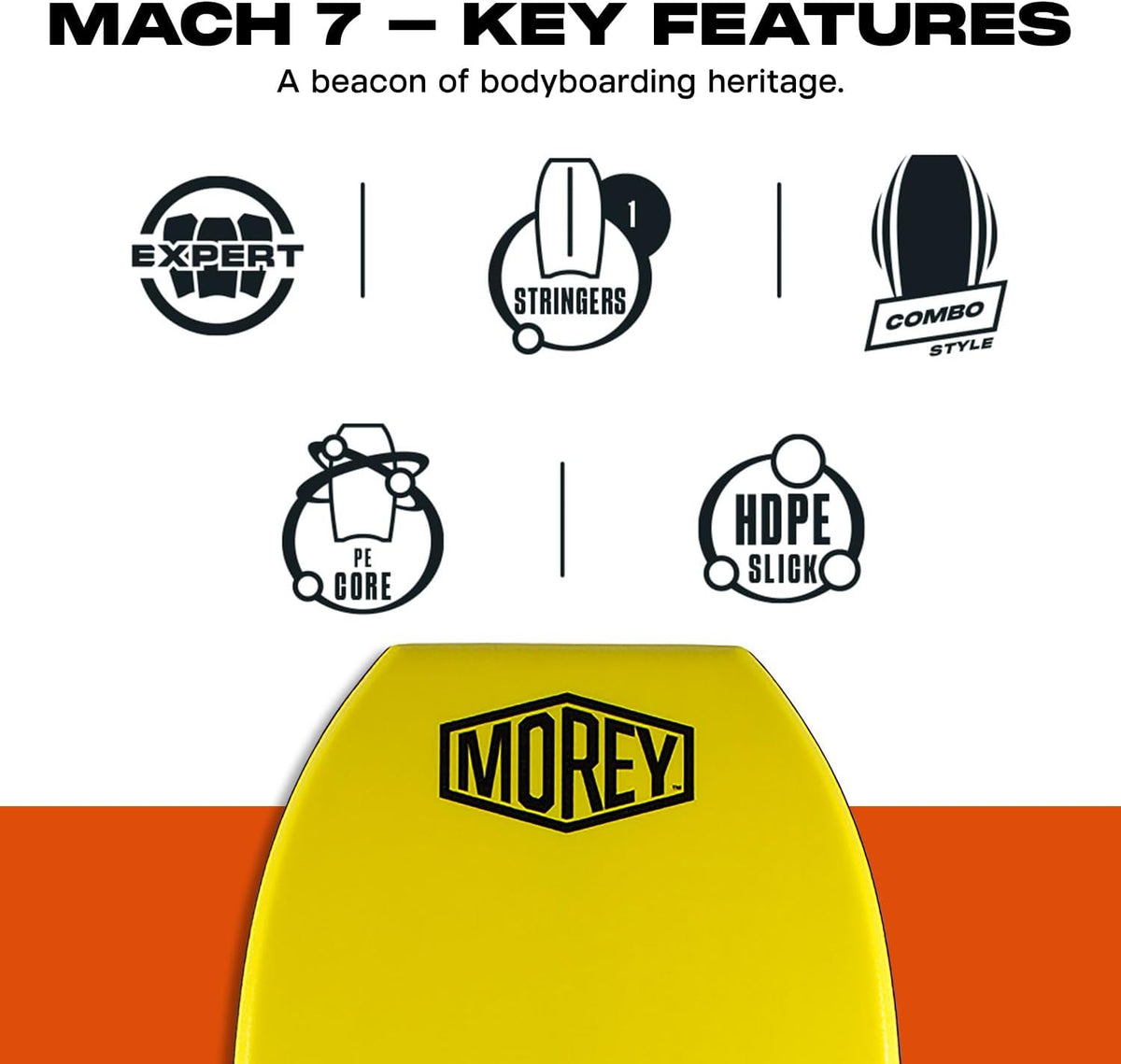 Morey Pro Series Mach 7 Bodyboard