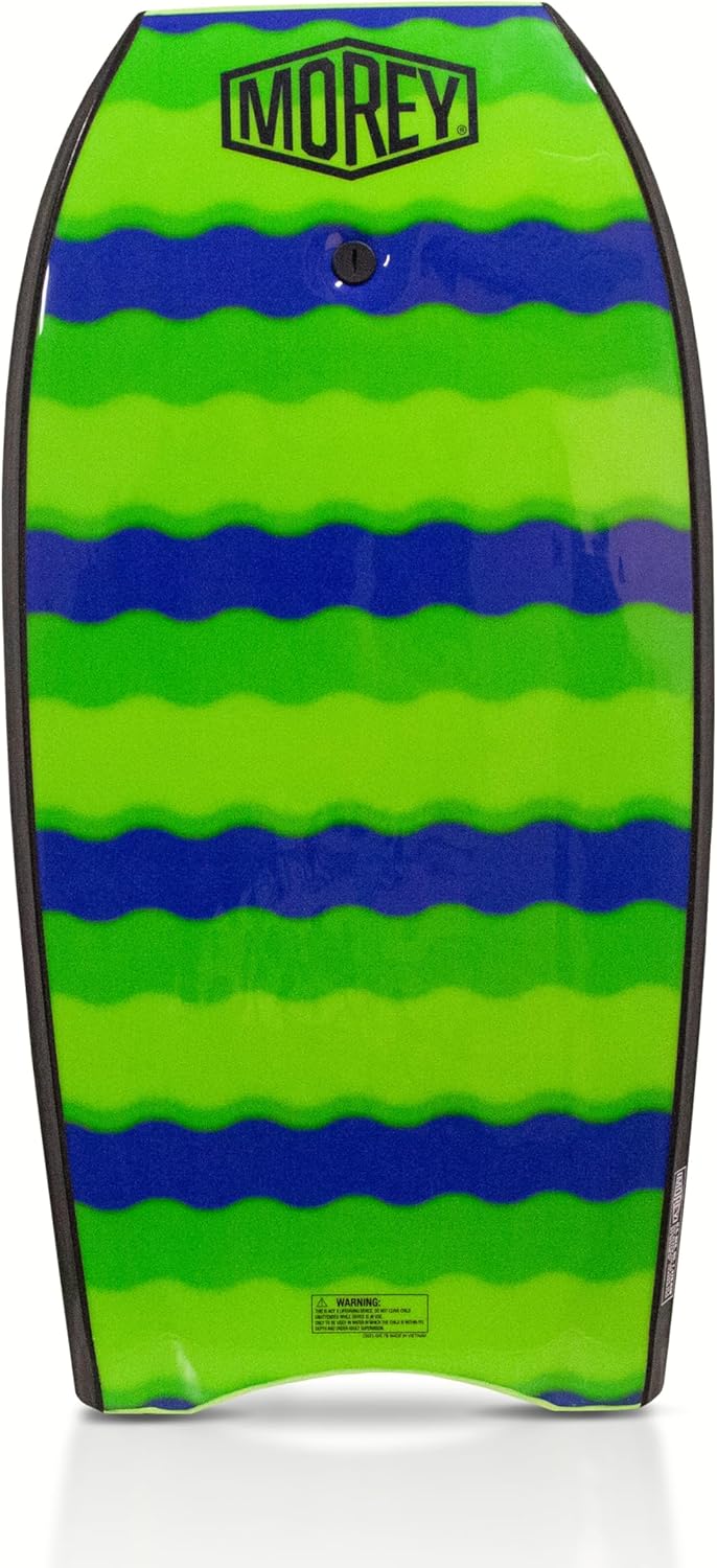 Morey Big Kahuna 45" Bodyboard with Coiled Leash, Lime Green